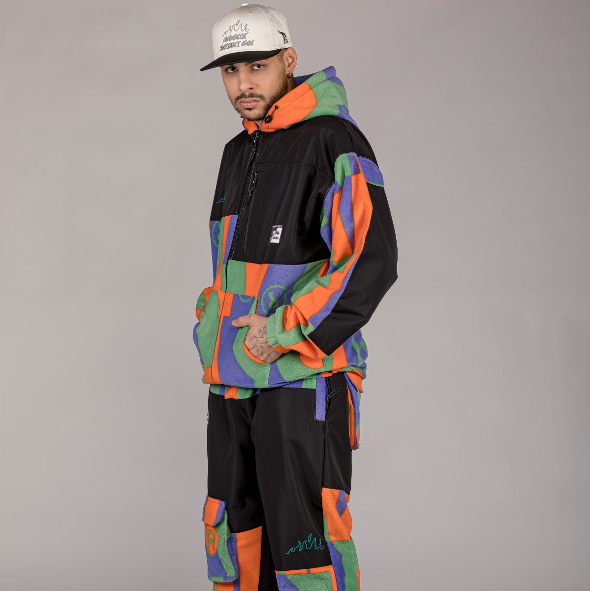 Sudadera Grimey SNOW FOX All Over Polar Fleece - Multicolor