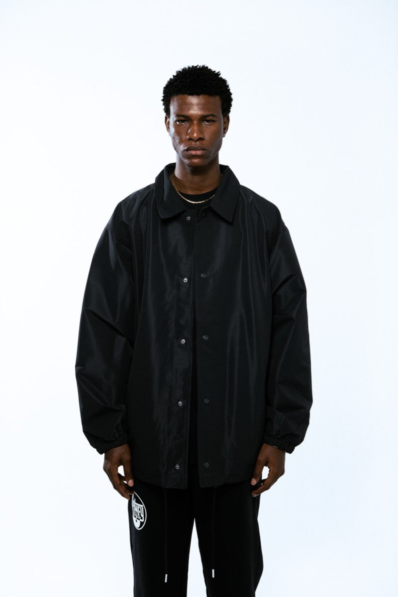 Grimey Hijacker Coach Jacket Black Black