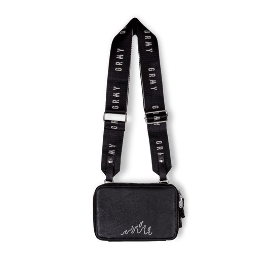 Grimey "SNOW FOX" PU Leather Handbag | Winter 22 - Black