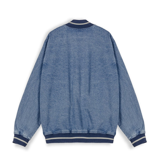 CHAQUETA BASEBALL GRIMEY CAUSING PANIC DENIM - BLUE | SS24