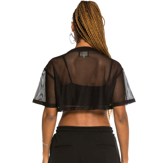 Camiseta corta de Chica Grimey "Liveution" - Black | Spring 21