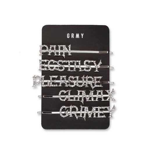 Grimey "WESTBOUND" Hardclip set - Silver | Fall 22
