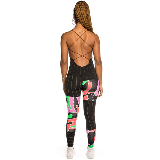 Grimey "Strange Fruit All Over Print"  Girl Jumpsuit Black | Spring 21