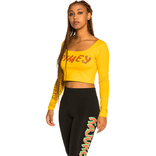 Camiseta corta de Chica "Destroy All Fear" LS - Yellow | Fall 21
