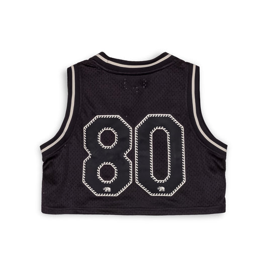 TOP GRIMEY THE CLOUT MESH CROP - BLACK | Spring 23
