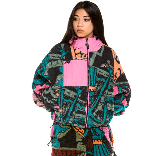 Chaqueta Chica Grimey "Space Lady" Sherpa - Blue | Winter 21