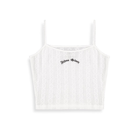 TOP CHICA GRIMEY CAUSING PANIC - WHITE | SS24