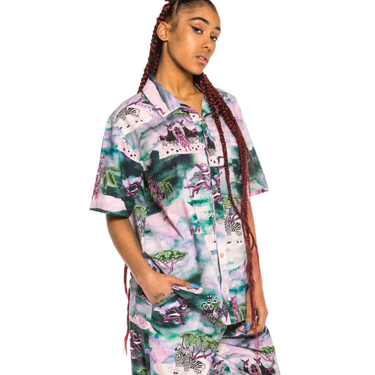 Grimey Yanga Button Up Unisex shirt SS20 Multicolor