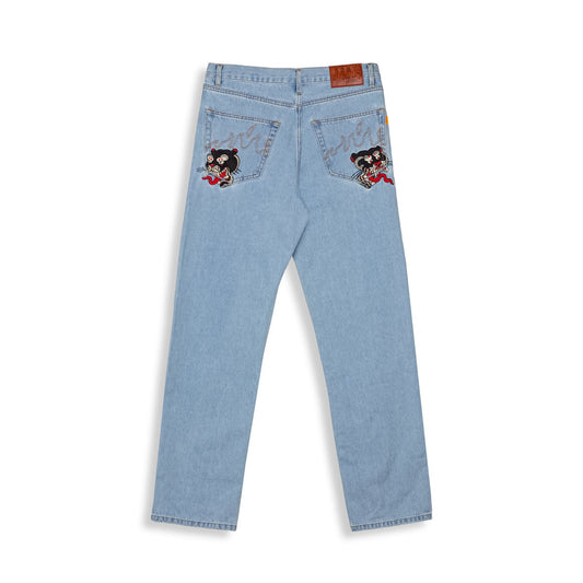 Pantalón Vaquero Grimey Deeper Washed Light Blue