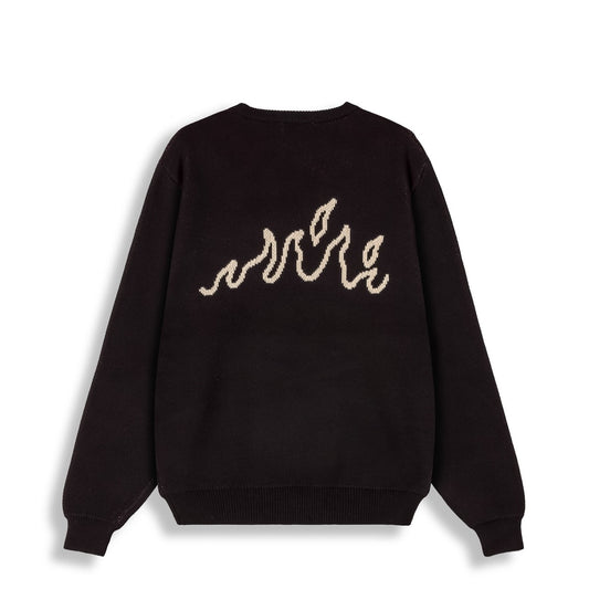 Grimey Voodoo Child The Try Me Knit Sweater Black
