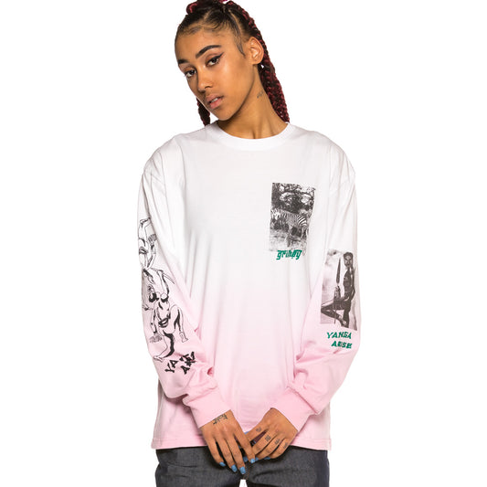 Grimey Yanga Langarm SS20 Rosa Unisex T-Shirt