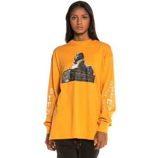 Grimey Call of Yore Langarm FW20 Braunes Unisex-T-Shirt