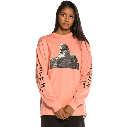 Grimey Call of Yore Langarm FW20 Rosa Unisex T-Shirt