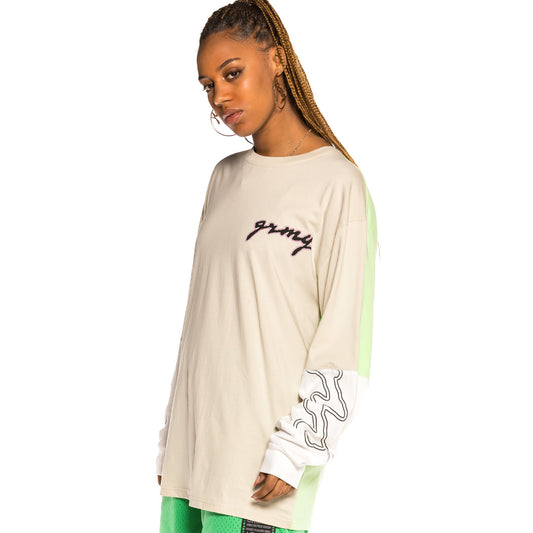 Grimey Strange Fruit LS Langarm-Unisex-T-Shirt – Grau | Frühling 21