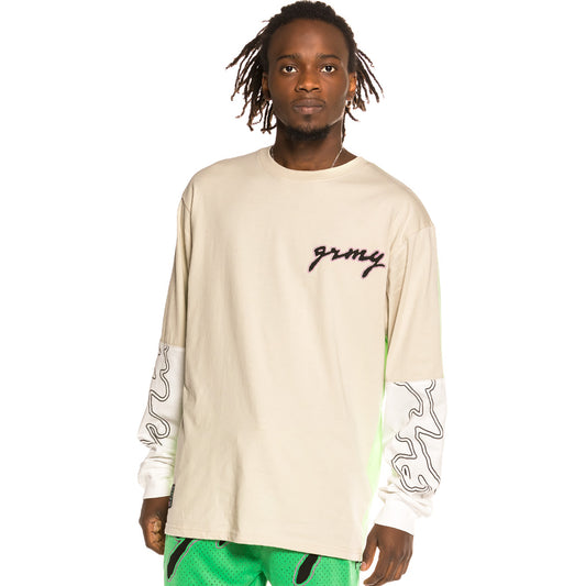 Grimey „Strange Fruit“ Langarm-T-Shirt – Grau | Frühling 21