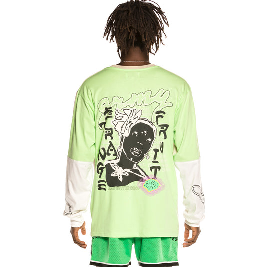 Grimey „Strange Fruit“ Langarm-T-Shirt – Grau | Frühling 21