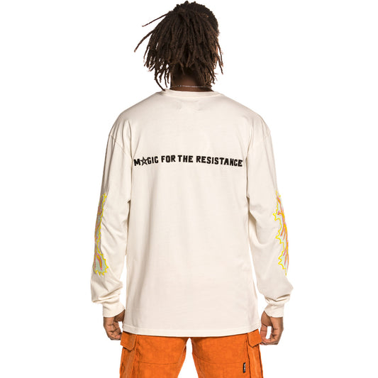 Grimey „Liveution“ Langarm-T-Shirt – Weiß | Frühling 21