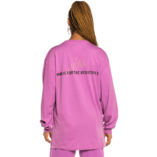 Grimey Liveution Magic 4 Resistance LS Unisex Langarm-T-Shirt – Lila | Frühling 21