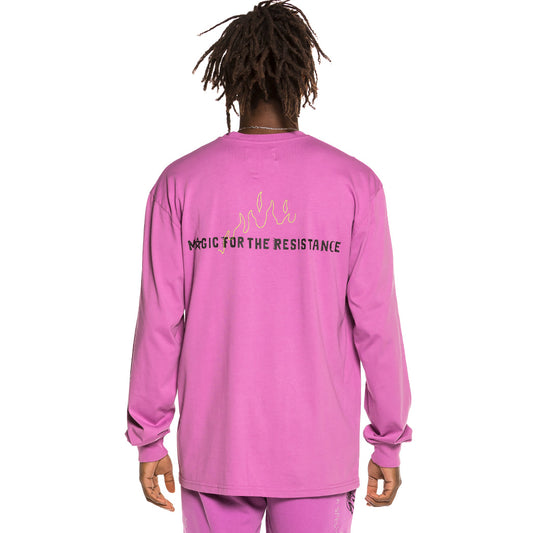 Grimey „Liveution Magic 4 Resistance“ Langarm-T-Shirt LS – Lila | Frühling 21