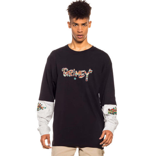 Grimey NINE WINDS LS Langarm-T-Shirt – Schwarz | Frühling 22