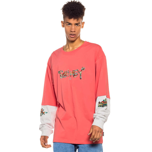 Camiseta Manga larga Grimey NINE WINDS LS - Coral| Spring 22