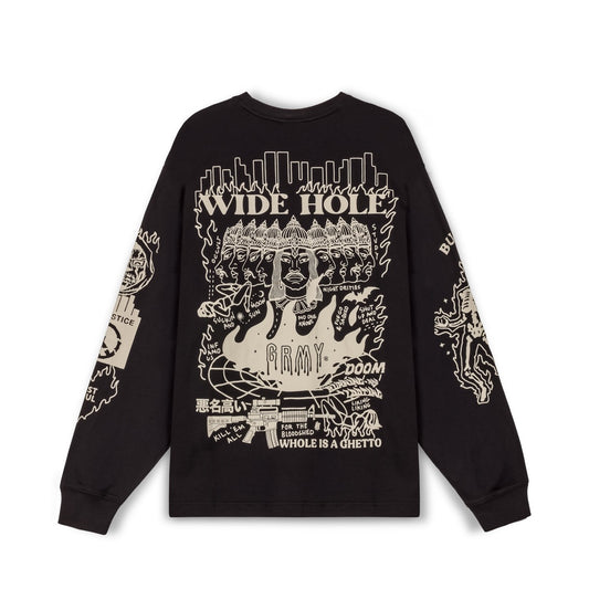 GRIMEY BACK AT YOU LONG SLEEVE TEE - BLACK | FW23