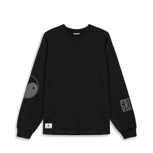 Grimey Hijacker Heavyweight Long Sleeve Tee Black