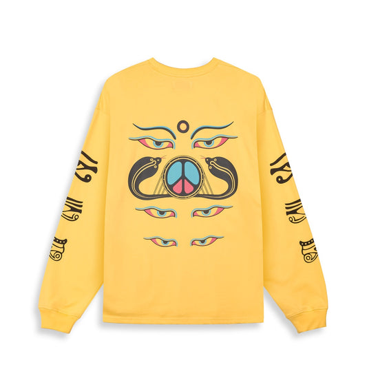 Grimey Peace Within Long Sleeve Tee Yellow