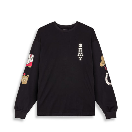 Camiseta Manga Larga Grimey Lone Hand Black
