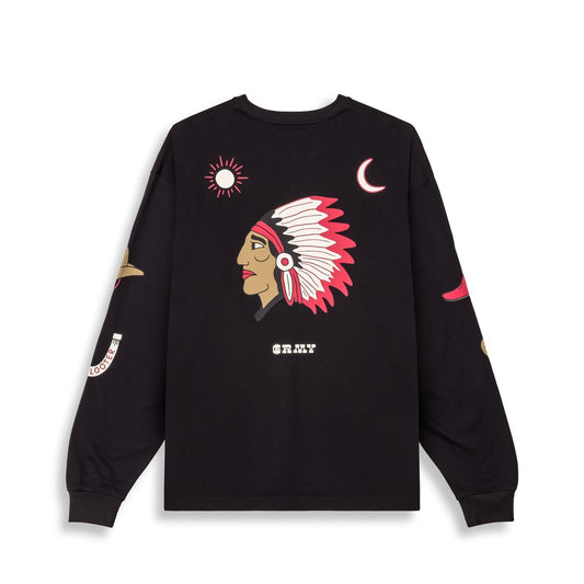 Camiseta Manga Larga Grimey Lone Hand Black