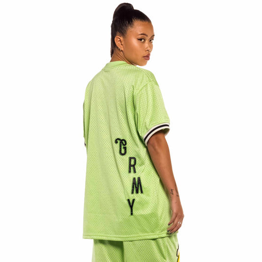 Grimey „Jungle Punch“ Mesh-T-Shirt, Unisex – Grün | Frühling 22