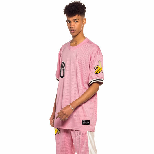 Grimey „Jungle Punch“-Mesh-T-Shirt – Pink | Frühling 22