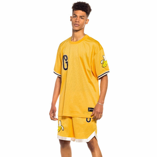 Grimey „Jungle Punch“-Mesh-T-Shirt – Gelb | Frühling 22