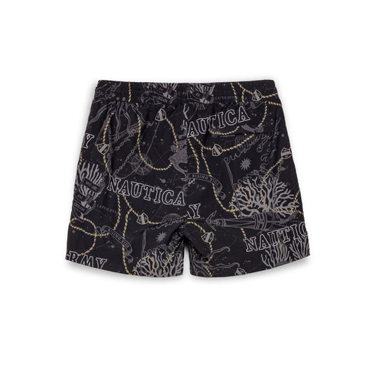 PANTALÓN CORTO GRIMEY MIGHTY HARMONIST NAUTICA X GRMY - BLACK | SS24