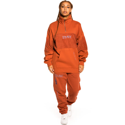 Sudadera Unisex Grimey "Jazz Thing" High neck - Ochre | Fall 21