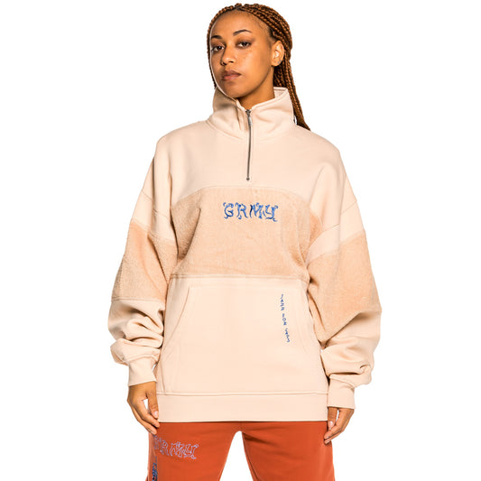 Sudadera Unisex Grimey "Jazz Thing" High neck - Cream | Fall 21