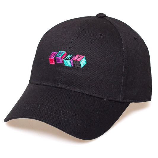 Grimey Brick Top curved visor cap SS19 Black