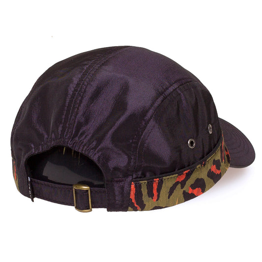Grimey Midnight Leopard 5 Panel cap SS19 Black