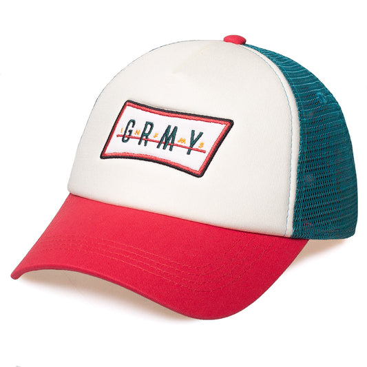 Grimey Midnight trucker curved visor SS19 White