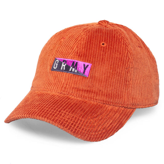 Grimey Nite Marauder Corduroy Curved Visor Cap FW20 Brick