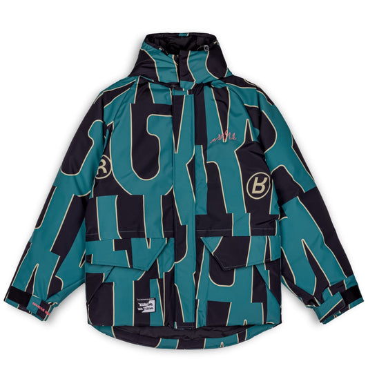Parka Grimey SNOW FOX All Over Print Blue
