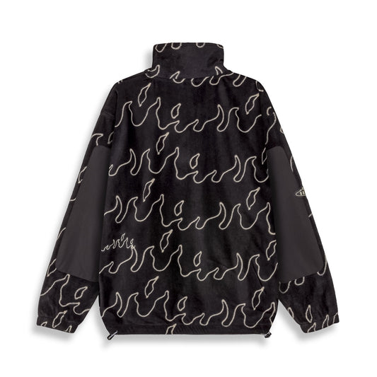 Grimey Voodoo Child Polar Fleece Jacket Black