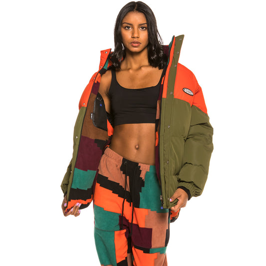 Grimey Dulce Reversible Unisex Puffy Jacket FW20 Orange