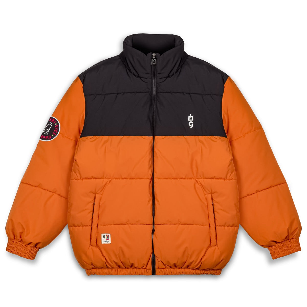 GRIMEY VITA DEORUM (GRMY X OJ) PUFFER JACKET ORANGE | FW23 – Grimey