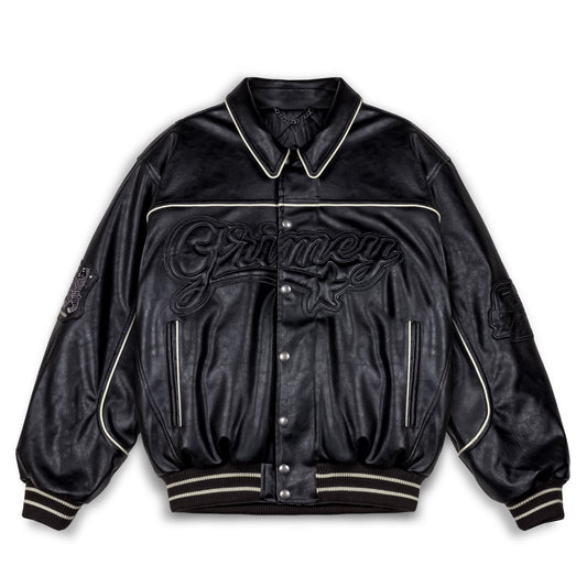 GRIMEY MADRID PU-LEDERJACKE – SCHWARZ | FW23
