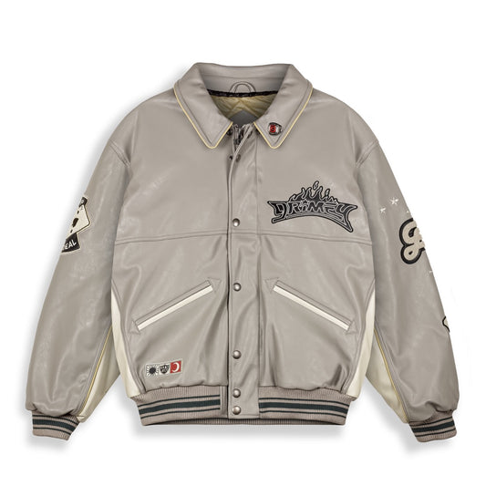 Chaqueta Grimey Deeper Pu Leather Grey