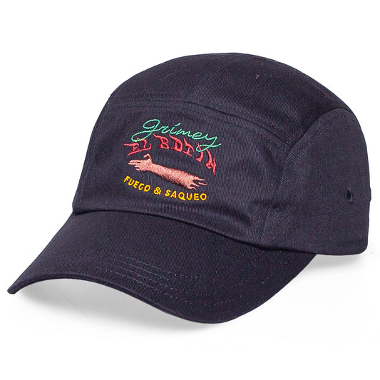 Grimey "The Loot" 5 Pannel Cap Black | Spring 21