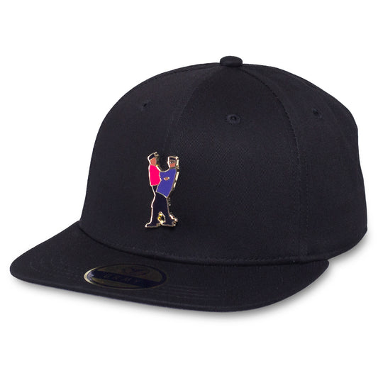 Grimey Ubiquity Metal Badge Pin Snapback cap FW20 Black