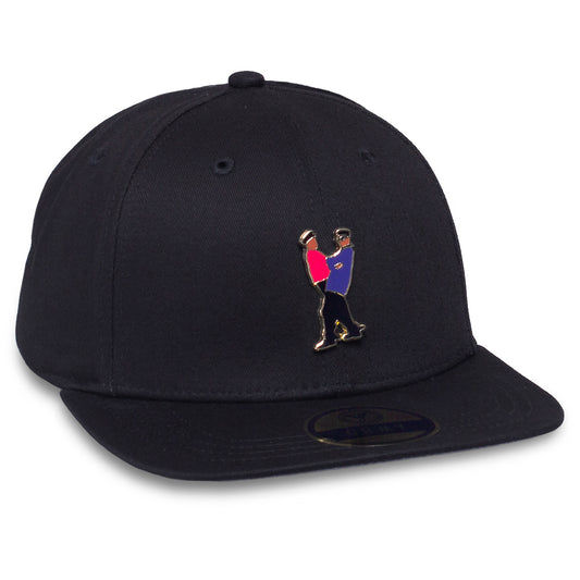 Grimey Ubiquity Metal Badge Pin Snapback cap FW20 Black
