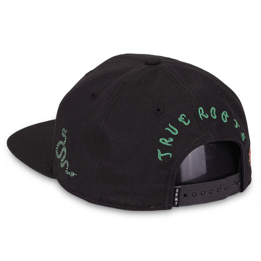 Grimey "SNIPES X GRIMEY TRUE ROOTS" Snapback - Black | Fall 21